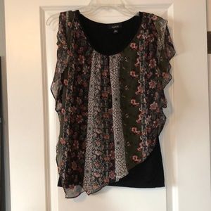 Dressy shirt tank top combo